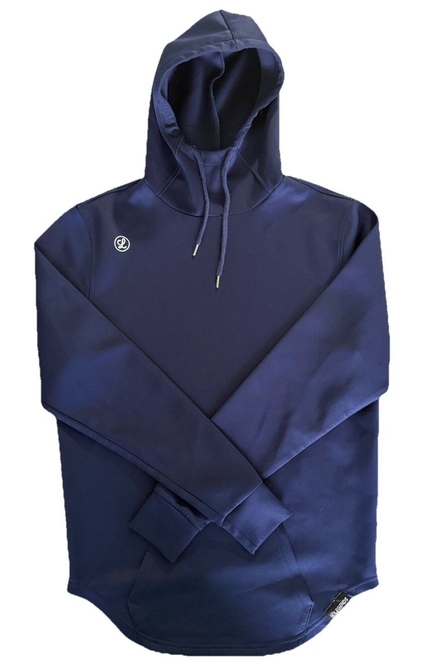 Legends Men's Size Medium Navy Blue Tech Pullover Hoodie Athletic Sweatshirt
